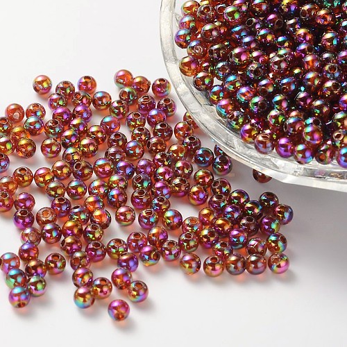 Eco-Friendly Transparent Acrylic Beads PL733-11-1