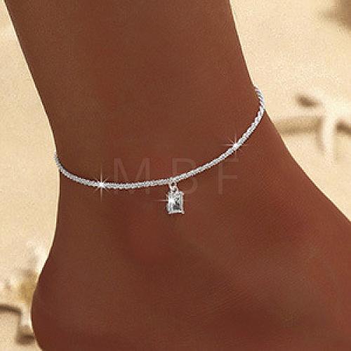 Alloy Chain Anklets for Women WGC4CD6-02-1