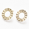 Brass Stud Earring Findings KK-T056-14G-NF-3