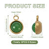 Fashewelry 8Pcs 8 Styles Natural Gemstone Pendants G-FW0001-29-12