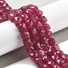 Natural Quartz Imitation Red Corundum Beads Strands G-C179-B09-01-2