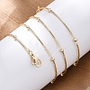 2.5MM Brass Ball Snake Chain Necklaces for Women Men KK-P302-03G-1