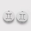 Non-Tarnish 304 Stainless Steel Charms STAS-Q201-T095-3-2