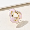 304 Stainless Steel Cuff Open Rings for Women RJEW-F207-02G-02-4