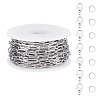 304 Stainless Steel Paperclip Chains Bracelet Necklace DIY Making Kit DIY-TA0009-67-3