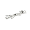 Brass Micro Pave Cubic Zirconia Pendants LS-KK-M326-13B-P-2