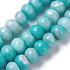 Natural Dyed Agate Imitation Turquoise Beads Strands G-P425-01A-02-2