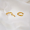304 Stainless Steel Oval Hoop Earrings for Women QS9447-4