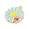 Alloy Enamel Pendants ENAM-Q001-06G-03-2