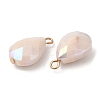 Imitation Jade Glass Pendants KK-Q777-02G-03-2