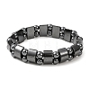 Valentine Day Gifts for Husband Stretchy Magnetic Synthetic Hematite Bracelet IMB005-1