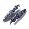 Natural Blue Spot Jasper Big Pendants G-H338-03P-05-2