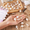 Yilisi 100Pcs 2 Styles Wooden Craft Pegs Clips WOOD-YS0001-05-12