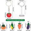  DIY Vegetables Themed Keychain Making Kits DIY-NB0004-62-2