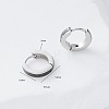 304 Stainless Steel Hoop Earrings XQ3729-5