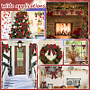 10Pcs 2 Style Christmas Theme Tartan Pattern Polyester Bowknot AJEW-CA0002-64-7