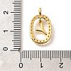 Brass Micro Pave Cubic Zirconia Pendants ZIRC-P123-01G-Y01-3