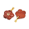 Natural Red Jasper Carved Pendants G-A315-01G-06-2