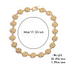 Vintage Alloy Textured Coin Link Chain Necklaces with OT Clasps for Women FS-WG489F5-01-1