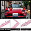 5 Sets 5 Colors Stainless Steel & Arcylic Rhinestone Frames for Licence Plate DIY-WA0001-32B-4