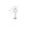 316L Surgical Stainless Steel Enamel Pink Cat Ear Shaped Cartilage Earrings for Women FS-WGA9D26-04-1