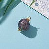 Nuggets Natural Mixed Gemstone Pendants PALLOY-JF00603-6