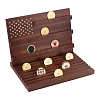Wooden Commemorative Coin Organizer Slotted Display Stands ODIS-WH0086-228A-1