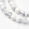 Natural Howlite Bead Strands G-G735-66F-6mm-3