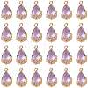Transparent Glass Pendants GLAA-FZ0001-02I-1