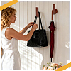 8Pcs Wooden Wall-mounted Coat Rack AJEW-DR0003-08-5
