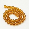 6mm Goldenrod Round Glass Spacer Beads Strands X-GR6mm13Y-2