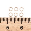 Brass Closed Jump Rings KK-D257-01RG-10-3