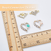 32Pcs 4 Styles Alloy Crystal Rhinestone Connector Charms FIND-DC0003-53-3
