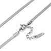 Ion Plating(IP) 304 Stainless Steel Snake Chain Necklaces NJEW-G081-12P-3