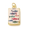 Printed Brass Pendants KK-CBA8989-02C-1