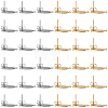 40Pcs 2 Colors 201 Stainless Steel Oval Stud Earring Findings STAS-SC0021-23-7
