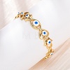Brass Cuff Bangles for Women BJEW-C140-34G-1