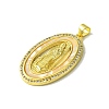 Real 18K Gold Plated Brass Micro Pave Cubic Zirconia Pendants KK-H472-14G-12-2
