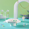  Jewelry 550Pcs 11 Colors Spray Paint ABS Plastic Imitation Pearl Beads MACR-PJ0001-06-29