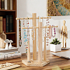 Baseball Wooden Jewelry Ring Display Tower Stands ODIS-WH0086-223B-5