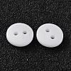 2-Hole Flat Round Resin Sewing Buttons for Costume Design BUTT-E119-20L-19-2