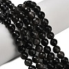 Natural Silver Obsidian Beads Strands G-C280-B08-8mm-1