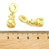 Rack Plating Brass European Dangle Charms KK-NH0001-13G-3