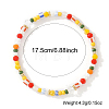 3Pcs 3 Styles Bohemian Handmade Lampwork & Glass Evil Eye Beaded Stretch Bracelet Sets JV1466-7