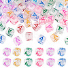 50Pcs Acrylic European Beads MACR-TADJ0001-13A-2