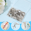 20Pcs Alloy Musical Instruments & Musical Note Keychains KEYC-SC00035-6