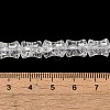 Transparent Crackle Glass Beads Strands GLAA-D025-01K-4