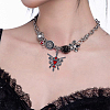 24Pcs 12 Styles Gothic Alloy Rhinestone/Acrylic/Enamel Pendants Sets FIND-SC0023-29-6