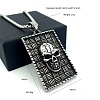 Vintage Punk 304 Stainless Stee Skull Medal Pendant Necklaces for Men TO1001-6