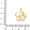 Brass Micro Pave Clear Cubic Zirconia Pendants CU-CBADD0C-03G-4